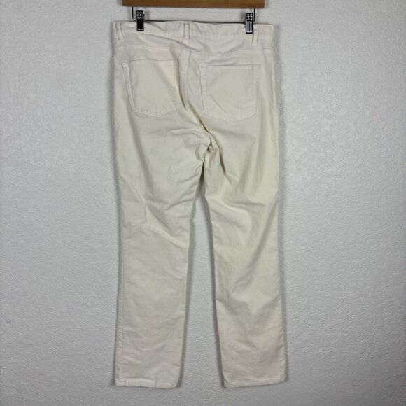 Chaps Stretch Corduroy Pants Ivory Womens 10 Fall Winter Office Casual Workwear - Picture 6 of 12